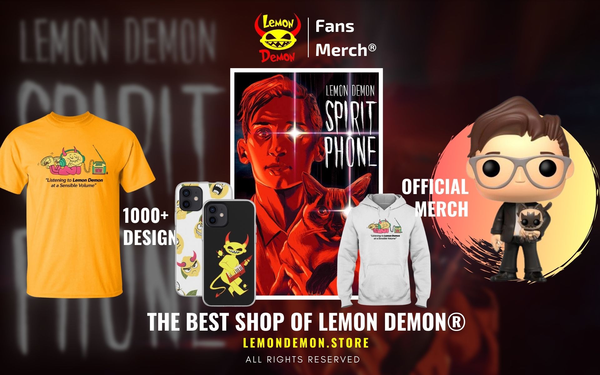 Lemon Demon Merch Web Banner - Lemon Demon Store